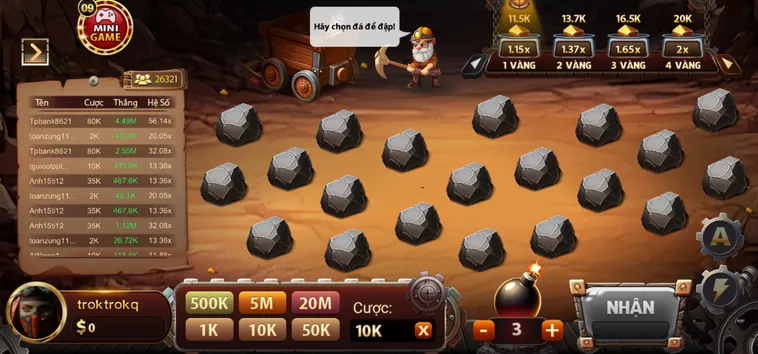 Chinh Phục Minigame Đào Vàng Tại Go88 Để Khai Thác Kho Báu Vàng Ròng Khổng Lồ