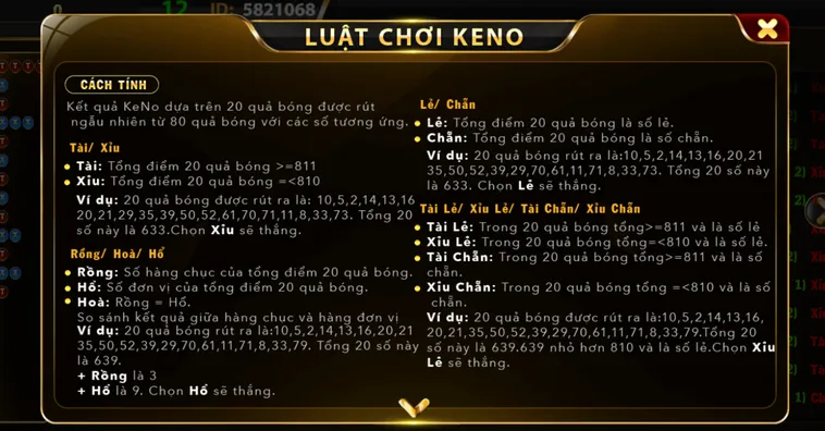 Săn Thưởng Thần Tốc Cùng Game Keno Tại Go88 Với Những Con Số May Mắn