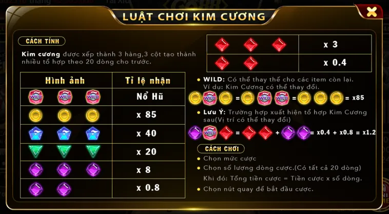 Minigame Kim Cương Tại Go88 Cuộc Săn Tìm Đá Quý Và Chiến Thuật Chinh Phục Hũ Vàng