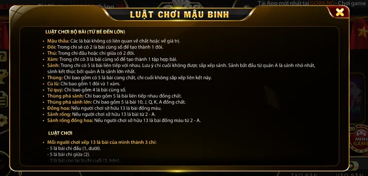 Mậu Binh Tại Go88 Sảnh Bài Chiến Thuật Nhận Thưởng Tỷ Đồng Uy Tín Nhất 2026