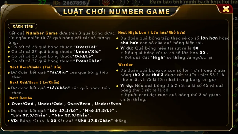 Chinh Phục Thế Giới Con Số Cùng Number Game Tại Go88 Đầy Kịch Tính Và Hào Hứng