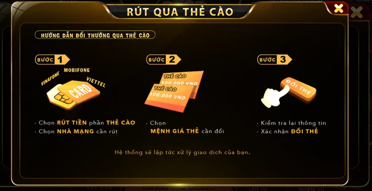 Quy Trình Rút Tiền Go88 Siêu Tốc Để Tận Hưởng Thành Quả Chiến Thắng Ngay Lập Tức