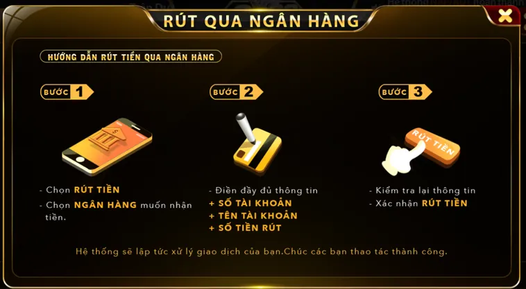 Quy Trình Rút Tiền Go88 Siêu Tốc Để Tận Hưởng Thành Quả Chiến Thắng Ngay Lập Tức