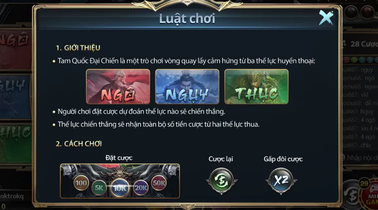 Minigame Tam Quốc Đại Chiến Tại Go88 Uy Lực Thần Tướng Và Chiến Thuật Thống Trị Hũ Vàng