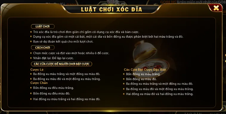Chinh Phục Casino Xóc Đĩa Tại Go88 Với Những Tuyệt Kỹ Soi Cầu Ăn Tiền Cực Khủng